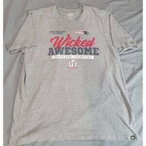 New England Patriots Super Bowl LI Champions Shirt ’47 Brand Wicked Awesome XL